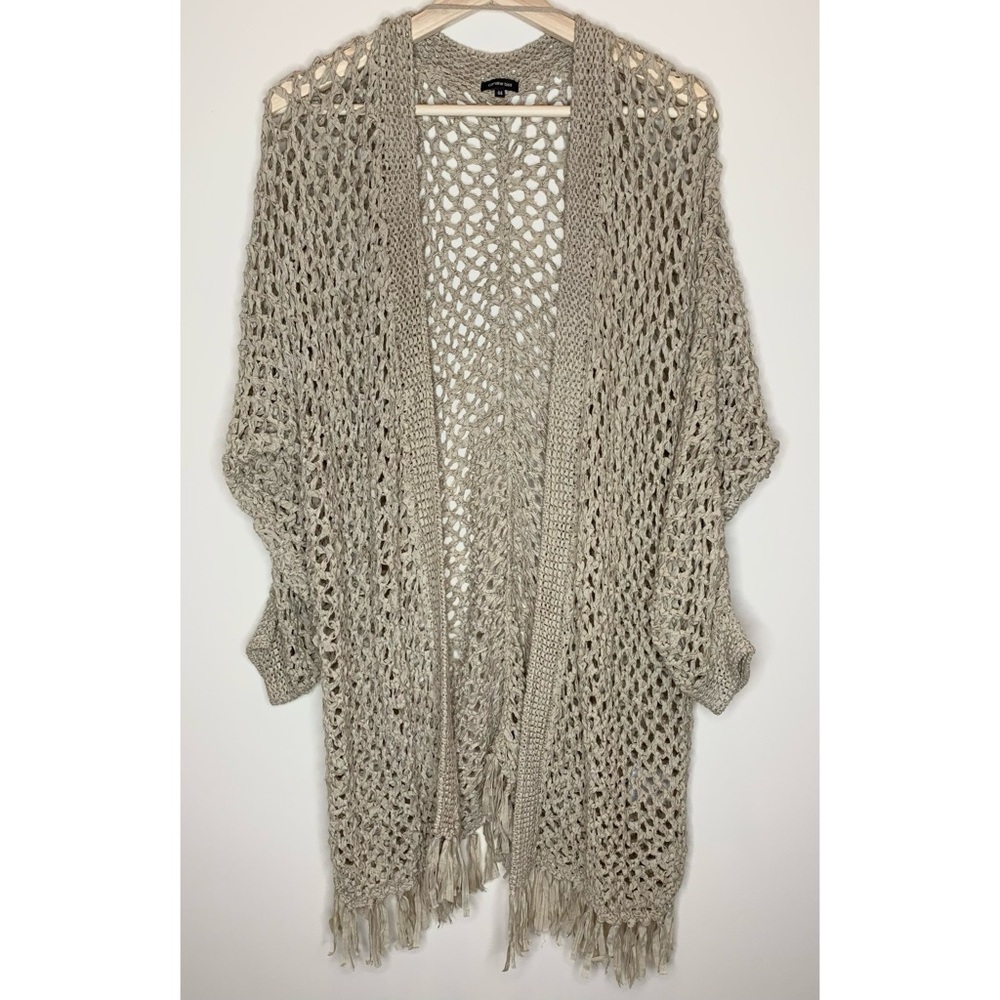 Caroline Biss • 44 • Large Knit Open Boho Duster